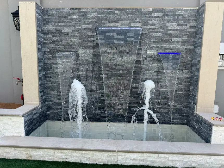 Fountain basin kept algae-free through routine service — Garden Maintenance project photo, Dubai